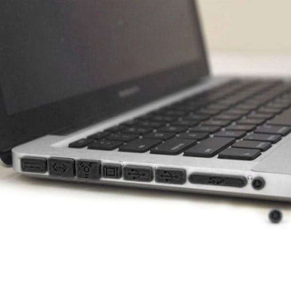 12st/ set Silikon Anti-damm plugg Stopper Kit för Macbook Air Pro Retina 11" 13"