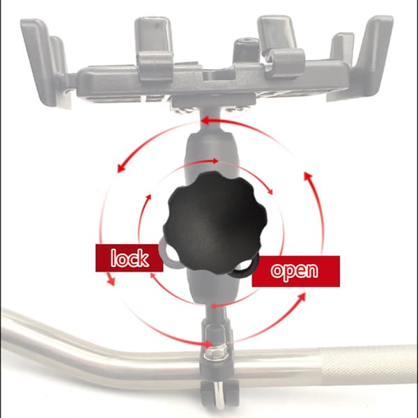 Hållbar RAM Mount 9cm Dubbel Socket Arm för 1-tums Kulbas Fast Rack