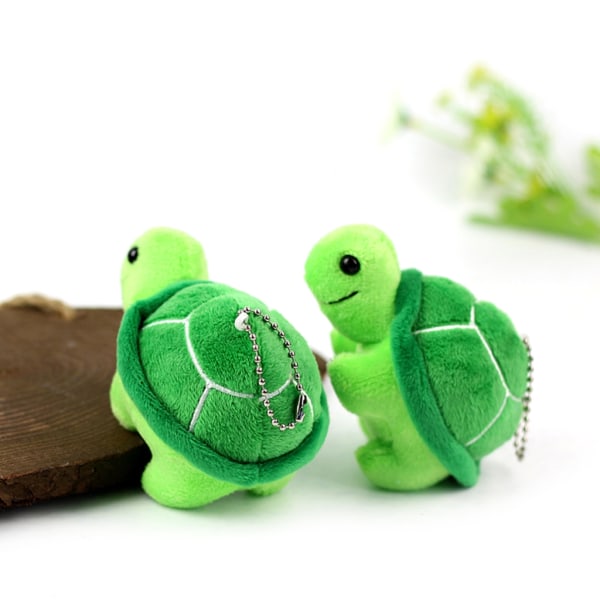 Sköldpadda - Plyschnyckelring för leksaksmaskin Presentkort Karnevalspriser för barn Ryggsäck Alla hjärtans present Påskäggsfestfavorit Blue