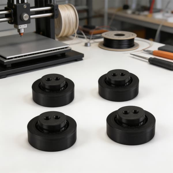 3D-printer støtteføtter, 4-pakning støydempende erstatningsføtter