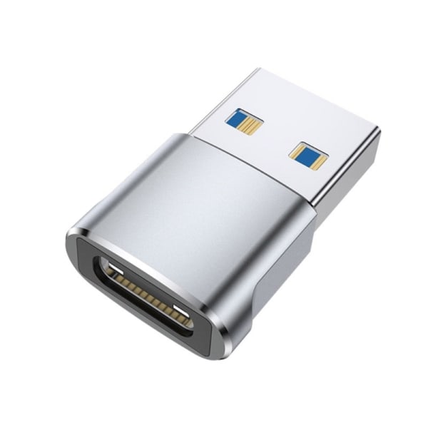 USB 3.0 till USB Typ C-adapter, hållbar typ C hona till USB A-hankontakt för 3A laddning och 5 Gbps datasynkronisering