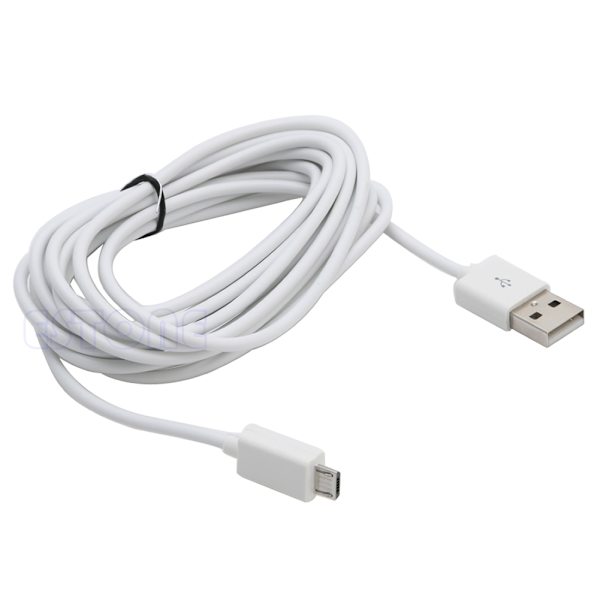 283 cm/9,28 fot Micro USB Power för PS4 Controller Laddningssladd Line Micro USB Charging Line