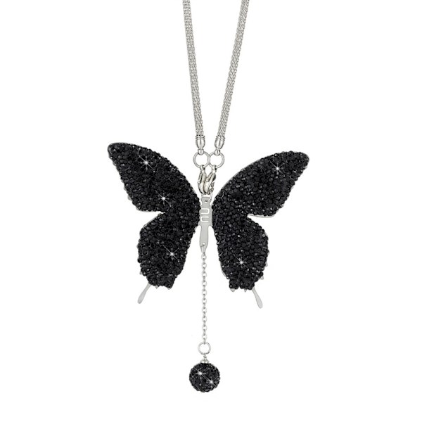 Bling Butterfly Diamond Biltillbehör för kvinnor Kristall Bil Backspeglar Berlocker Bildekoration Alla hjärtans dag present