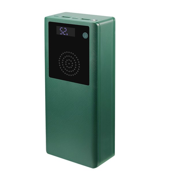 DIY 10x18650 Power Bank för Case för Telefon Tablet Batteriladdning Förvaringsbox för Shell för med Bluetooth-kompatibel högtalare Green