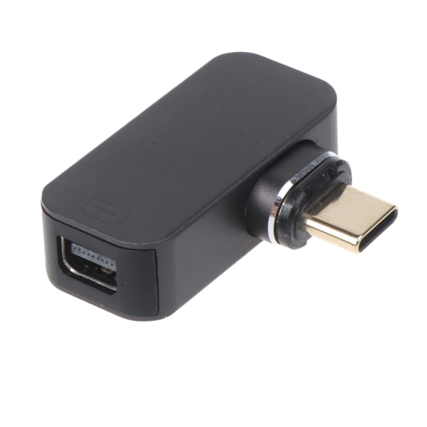 Magnetisk USB C till Mini DisplayPort-adapter 8K 60Hz för hemmakontor 90 graders USB C till Mini DP för bärbara datorer Telefon och mer