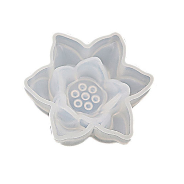 Harts Lotus silikon form blommor berlocker hänge för DIY berlocker gör smycken