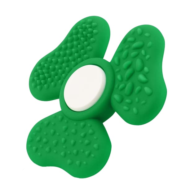 Grøn Tekstureret Shamrock Spinner Roterende Skrivebordsspinnerlegetøj til Studerende Afslapning