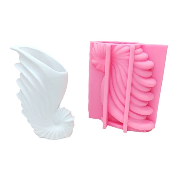 Konkylieformede silikoneforme, snegleformede harpiksforme