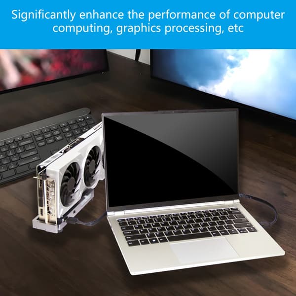 OCU LINK Ekstern GPU Dockingstasjon 40Gbps Støtter Flere GPUer GTX1060