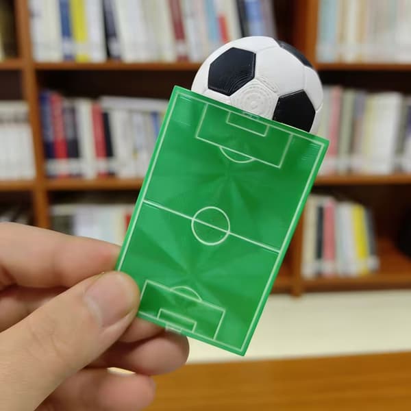 Grøn Hvid Fodboldstil Sidebogmærke Bærbart Bærbart Til Studenter Fan