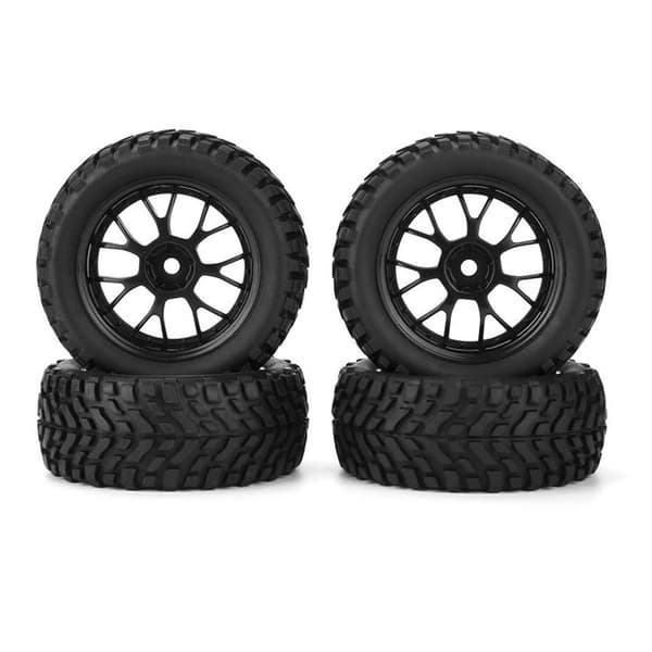 Modellbil Gummi Buggy Däck Hjul Däck för DLT016 Billeksak 1/10 Kit