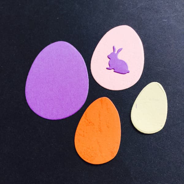 Egg Rabbit Kutte Dies DIY Påske Valentinsdag Bursdag Bessing Hilsen