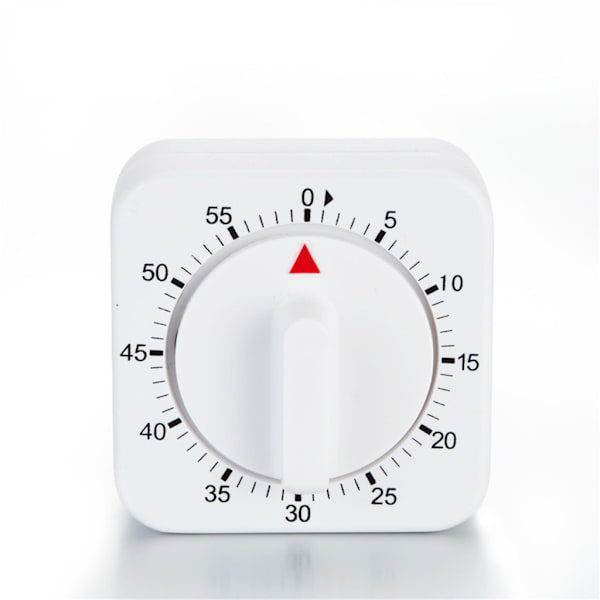 60 minutters køkkentimer 1 time visuel køkkenur timer Mini nedtællingstimer Høj stemme mekanisk timer til køkken