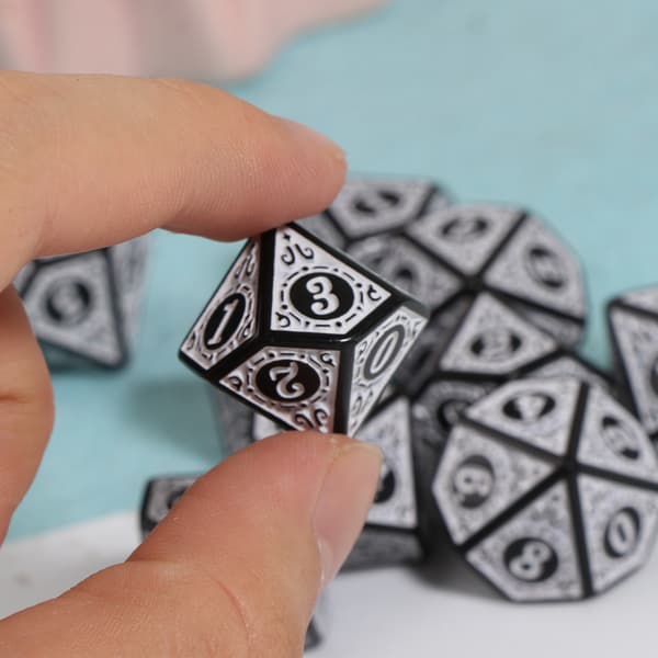 10 stk 10-sidet terning D10 polyhedral terning for spill RPG MTG terningsett Red
