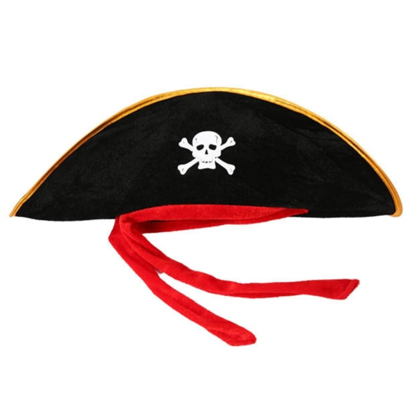 Halloween Pirat Hat Kraniet Print Pirat Fest Hat Halloween Cosplay Caribbean Pirat Hat Pirat Kaptajn Hat Cosplay