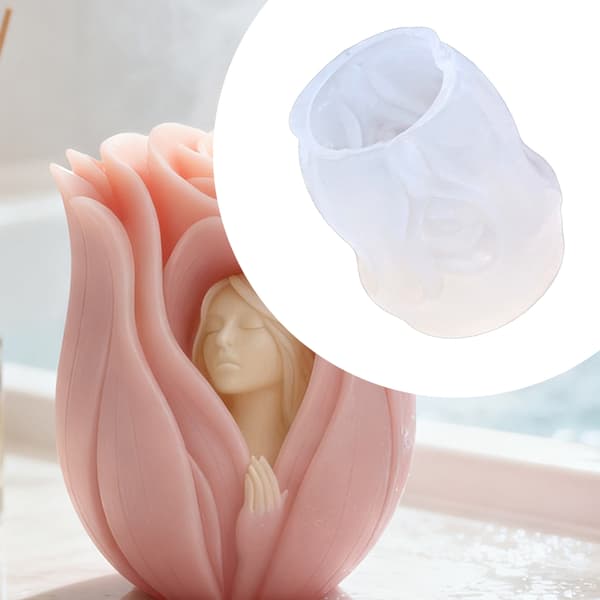 Rose Goddess Silikone Lysforme til Håndlavet Lys, Sæbe, Gips Ornament