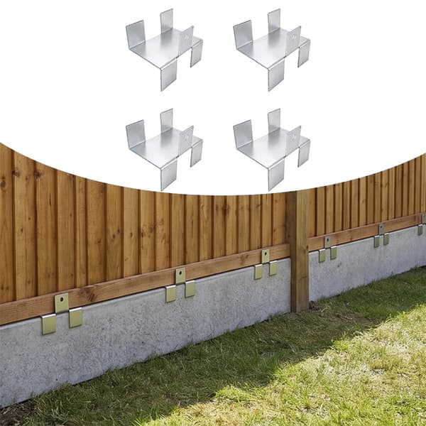 4 st kolstål grusbräda fästklämmor panelfäste lätt att installera