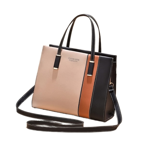 LLadies Crossbody Olkalaukku Väri Block Shouder Bag käsilaukku Khaki and black