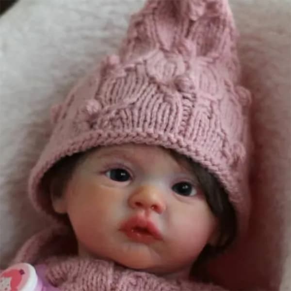 Söt Reborns Flickdocka med Napp & Blöja Simulering Babyleksaksdocka Babydocka