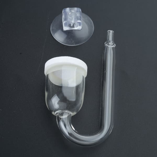 CO2 Diffuser Klar Glasforstøver til Akvarie Plantet til Tank Tiny Bu