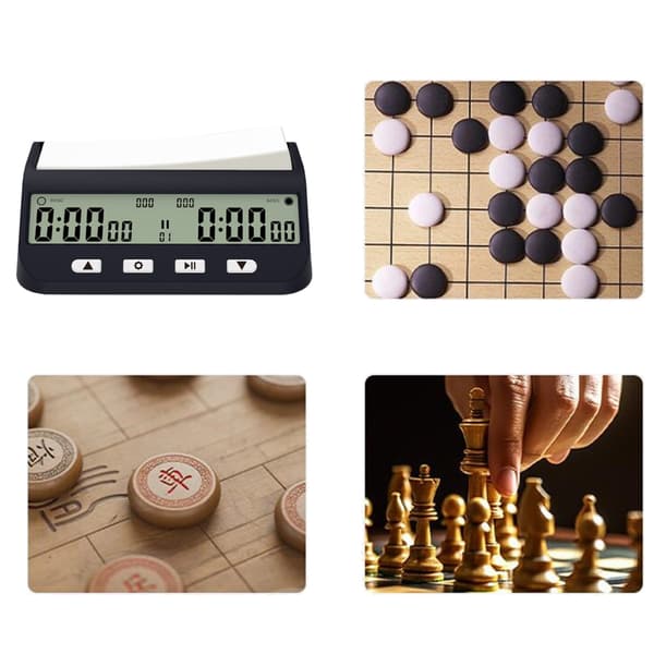 Schackklocka Digital Timer, Digital Display Schacktimer Nedräkning Speltimer