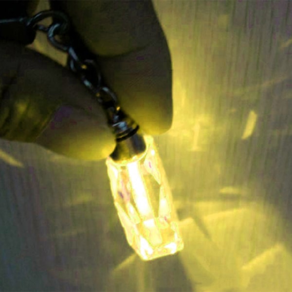 Män lysande nyckelring Crystal Light Changing Snygg logotyp Bilnyckelring för bilar för nyckeltillbehör For benz
