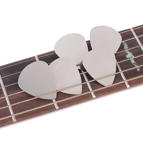 10 st Rostfria Stål Plektrum Metall Elektrisk Gitarr Bas Plektrum