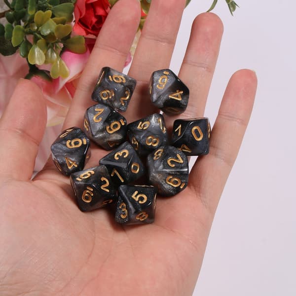 Polyhedral Tärningar 15mm RPG Tärningar Familjespel Barn Spel Tärningar Hushåll 3