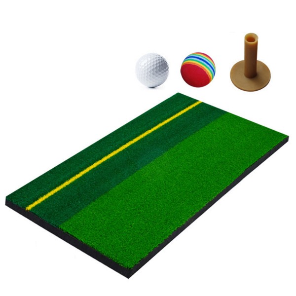 Golf Träningsmatta Träning Slaggräsdyna med boll Bakgård Träningshjälpmedel Gummi T-shirt Hållare Fitness Sporttillbehör