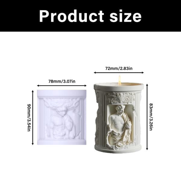 Kunststatue Silikoneforme til Epoxy Resin Blomstervase Penholder Organizer