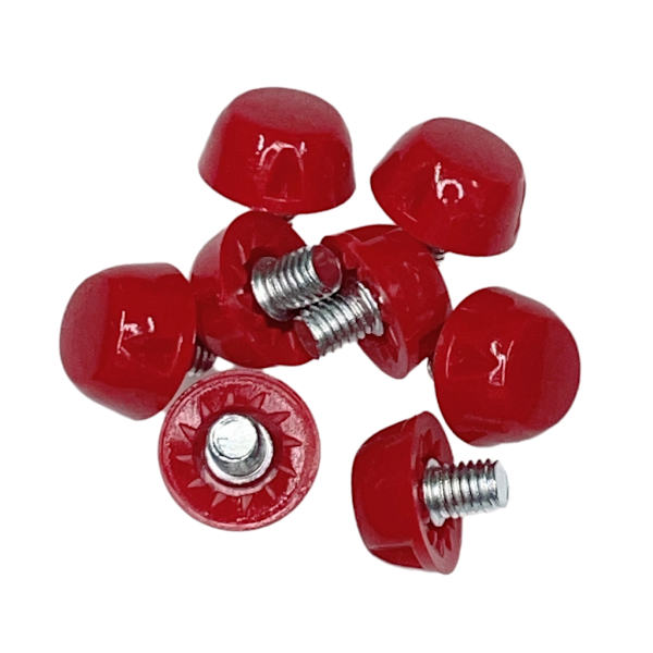 12 st plastfotbollsskor, ersättningsskor, fotbollsskor Brick red 10mm
