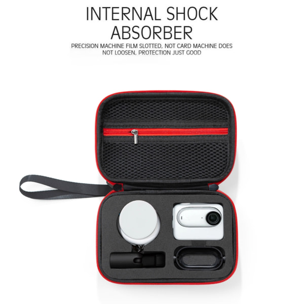 Case Förvaringsbox Fodral Stötsäker vattentäta tillbehör för Insta360 GO 3 kamera Black Color
