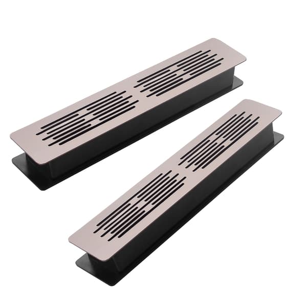 2 st Dubbla Lager Ventilationsnät Panel Aluminiumlegering Luftventilgaller