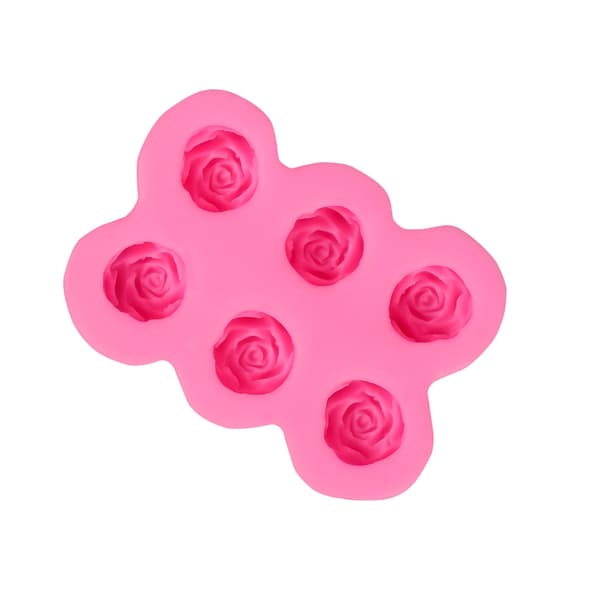 Blomster silikoneforme til kagepynt Cupcake Toppers Rose Fondantforme