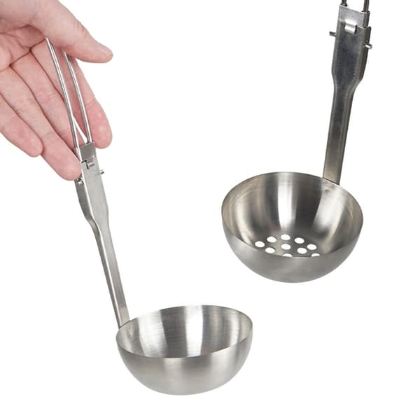 Foldbar Ske Foldbar Bestik i Rustfrit Stål Suppeøse/Si Leaky Spoon