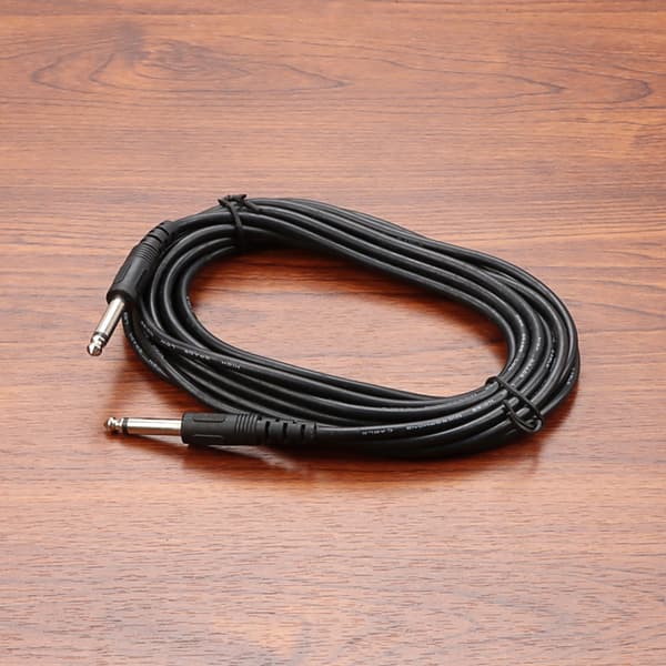 Guitar Kabel 5 Meter 6.30 til 6.30mm TRS Stereo Lydkabel til Studio Monitor