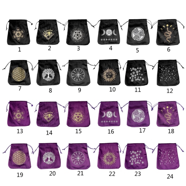 Dragsko Handväska Tärningsväska Tarotkort Förvaringsväska för smyckeförpackningar Purple - Eye of Horus