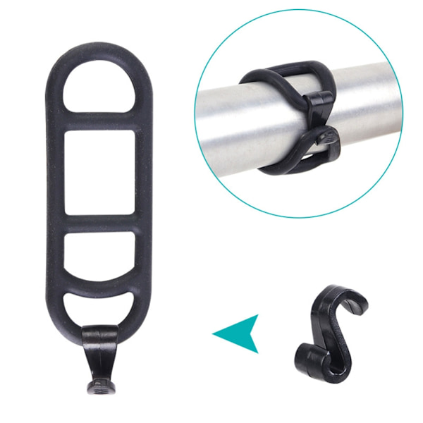Cyklar Silikonrem Ficklampa Monteringsrem Lätt Monteringsband Set 5