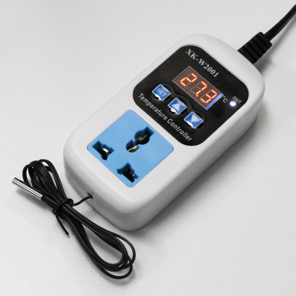 10A temperaturregulator digital termostatbrytare EU-kontakt och uttag Ingång NTC10K Ingångsspänning 110-220V för industri