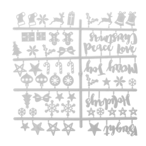 2 ST Julfilt Brevtavla Dekor Plast Bedårande mönster Säkert Praktiskt