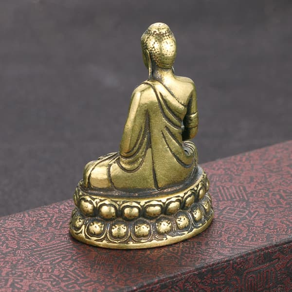 Mediterande Buddhas Staty Skulptur Buddhas Staty Buddhas Figurer Ornament