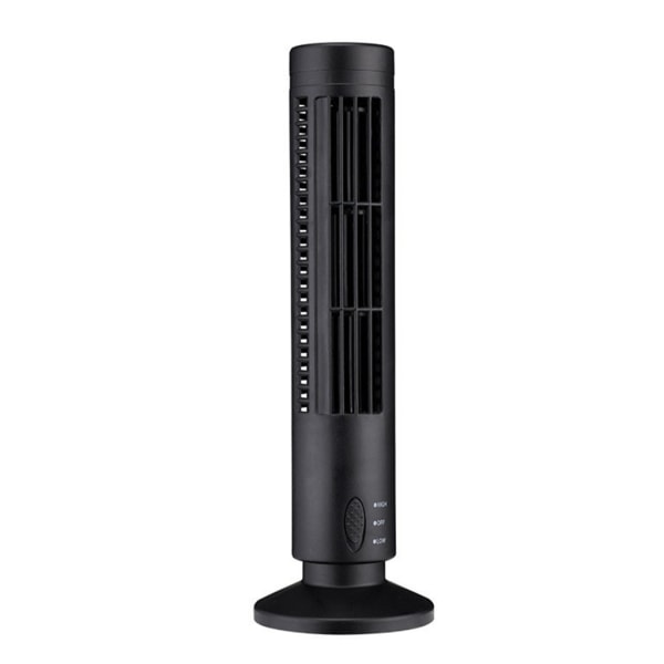Tyst 2-växlad elektrisk fläkt USB driven tornfläkt Vertikal luftkonditioneringsfläkt