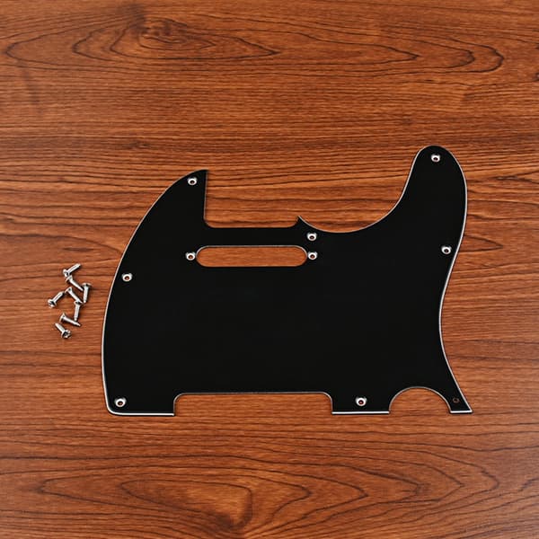 8-håls gitarr anti-scratch platta 3-lagers solid svart gitarr skyddande plektrumskydd