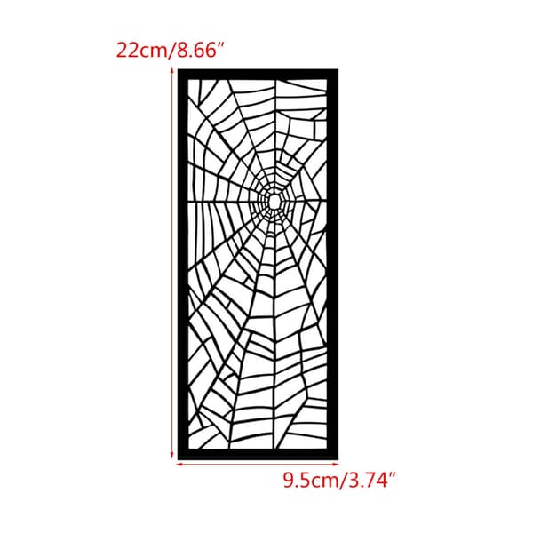 Prægefolder Halloween Spiderweb Prægeskabelon til lykønskningskort