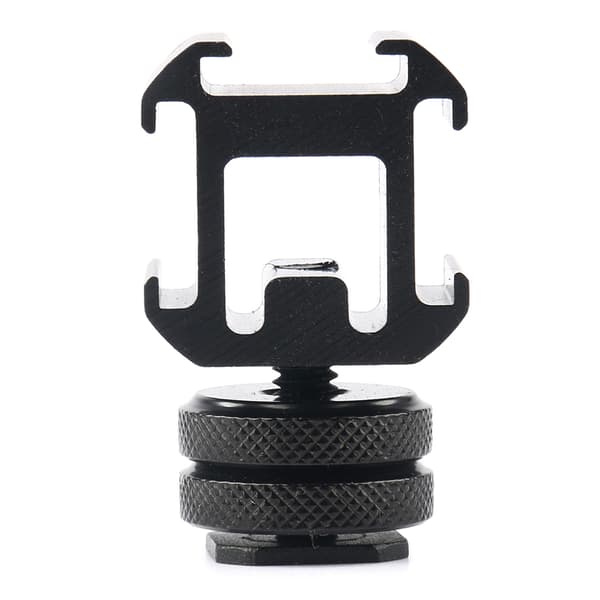 Cold Shoe Mount Adapter On-Camera Mount Adapter for for Nikon DSLR-kamera for LED-videomikrofonmonitor