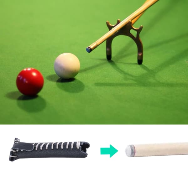 Læder Snooker Kø Tip Dæksel Pool Kø Tip Dæksel, Snooker Pool Kø Hoved Dæksel Black