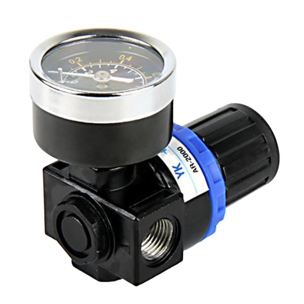 Luftkompressor trykafbryder AR2000 aflastningsregulator kontrolventil med manometer