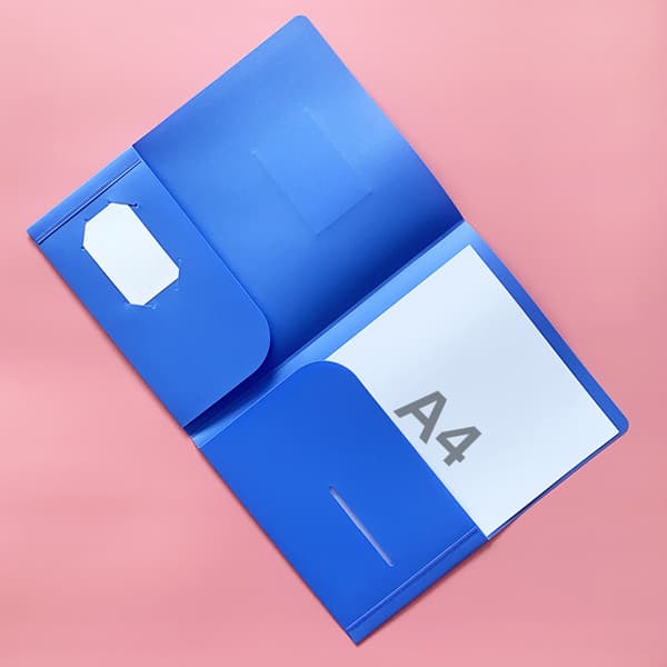 Letter Størrelse Mappe for Fil Dokument Office Paper Organization Classification Blue