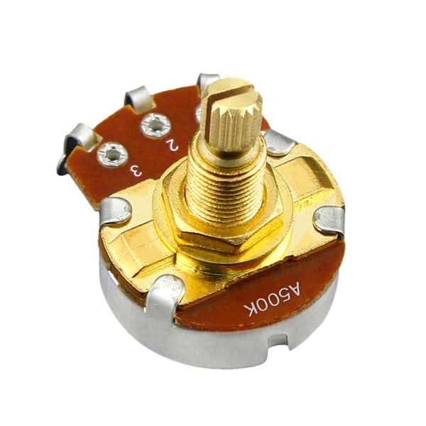 Mini Potentiometer Bajonett Kort Delad Axel Gitarr Kontroll Ton Volym Delar