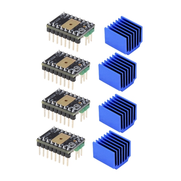 TMC2226V1.0 Stepper Driver MKS TMC 2226 2209 Engine Stepping Controller Module för 3D-skrivare Motor Driver med kylfläns